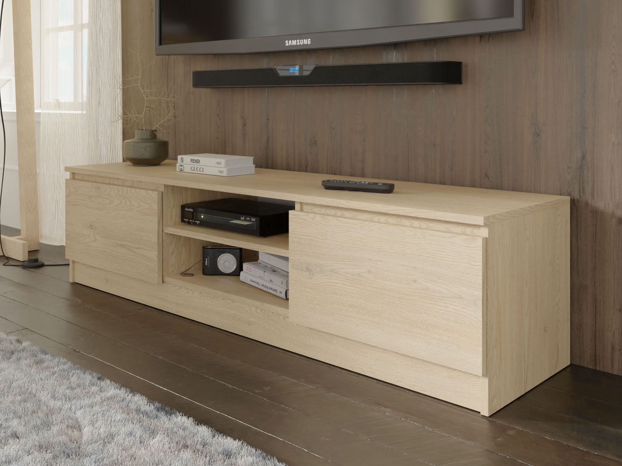 TV-állvány Buffalo 198 (Tölgy)