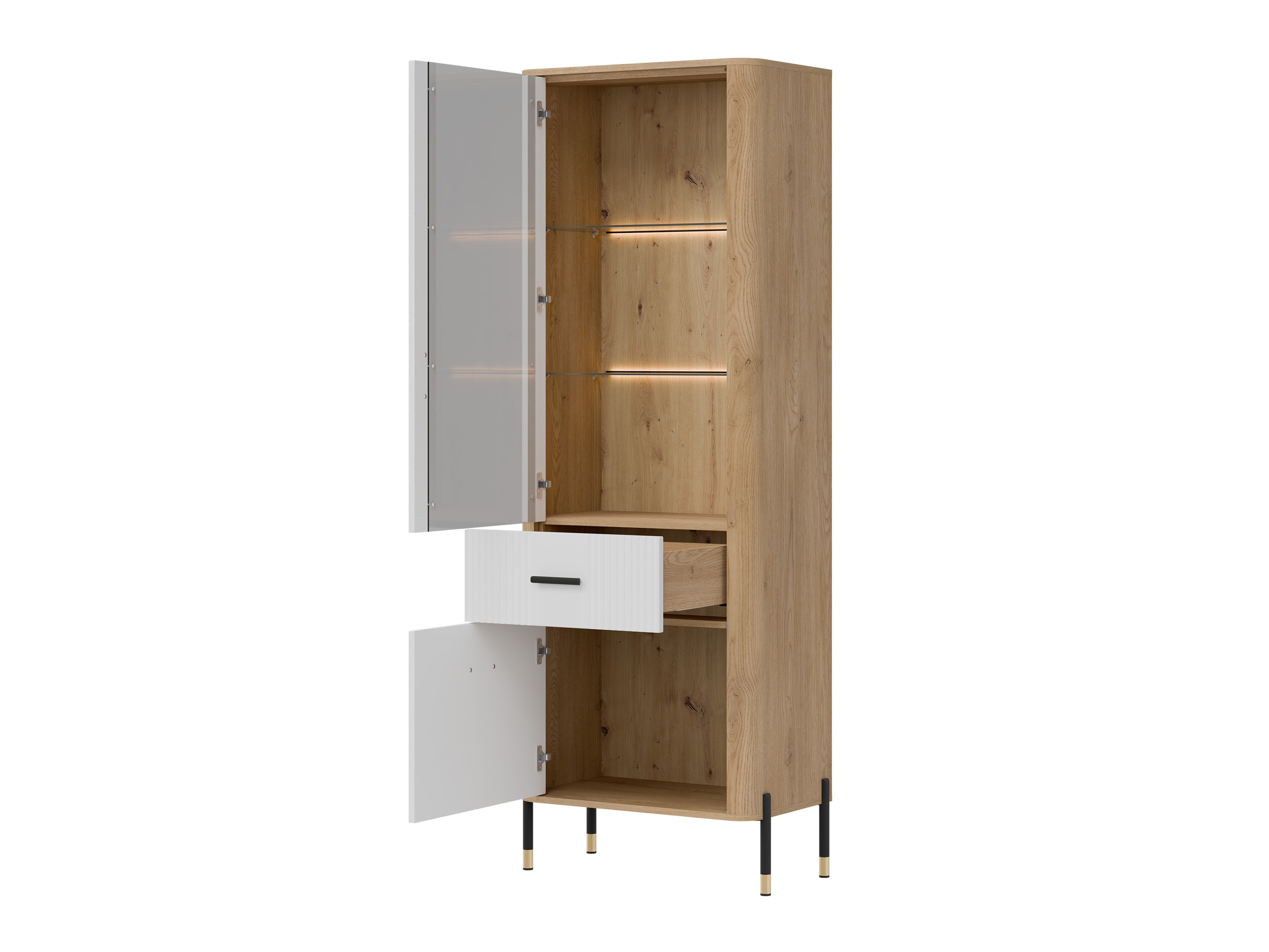 Könyvespolc Flosora 127 (Fehér)