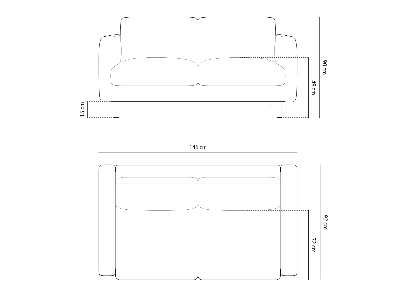 Kanapé Delavie 100 (Paris Cream)