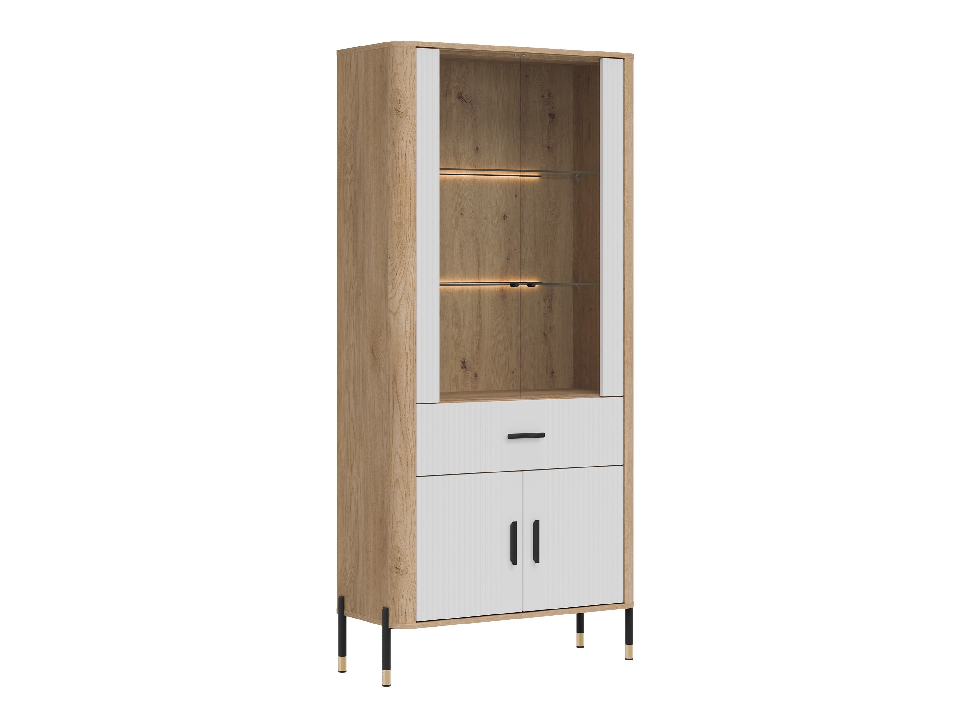 Könyvespolc Flosora 129 (Fehér)