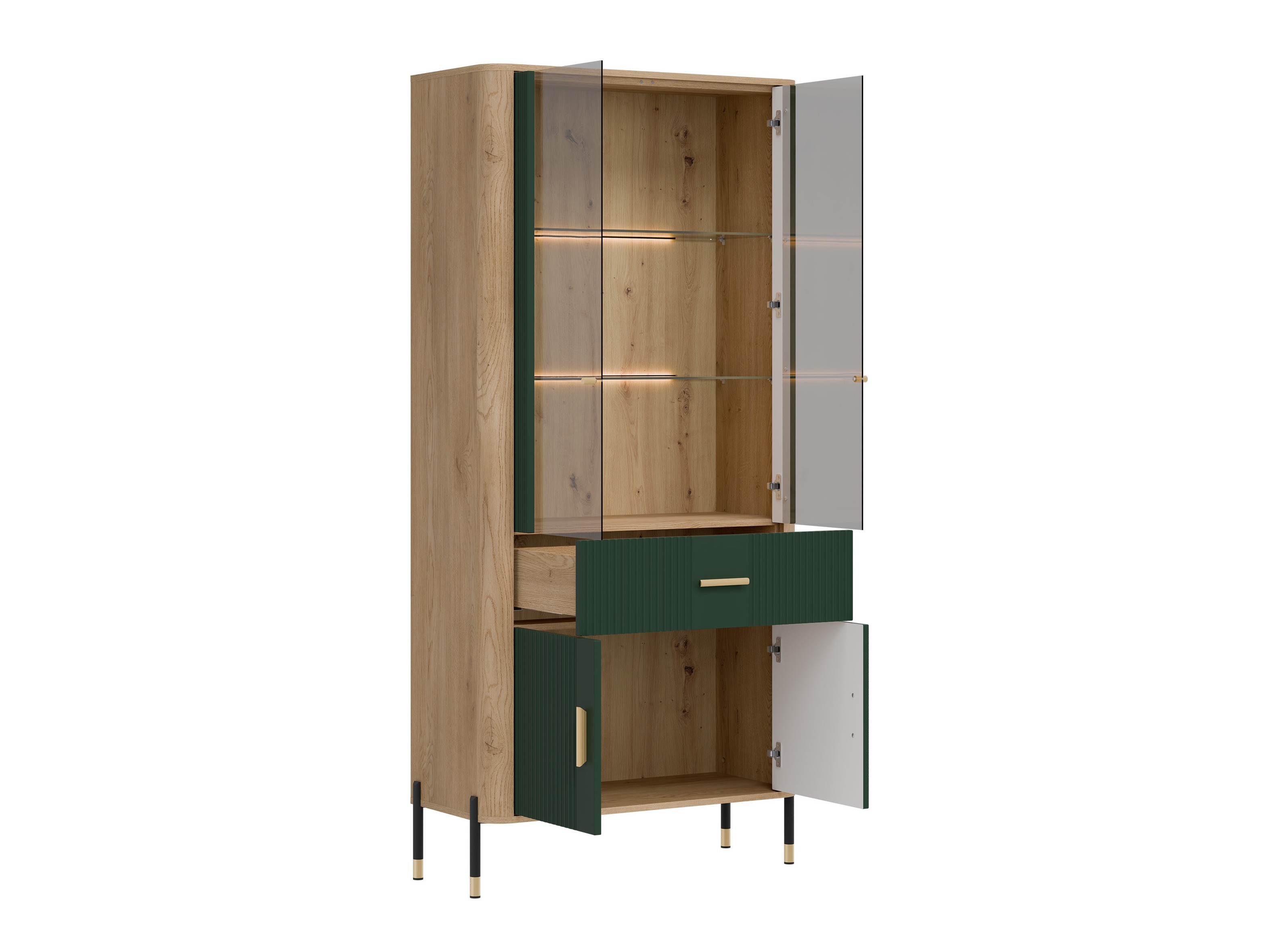 Könyvespolc Flosora 129 (Zöld)