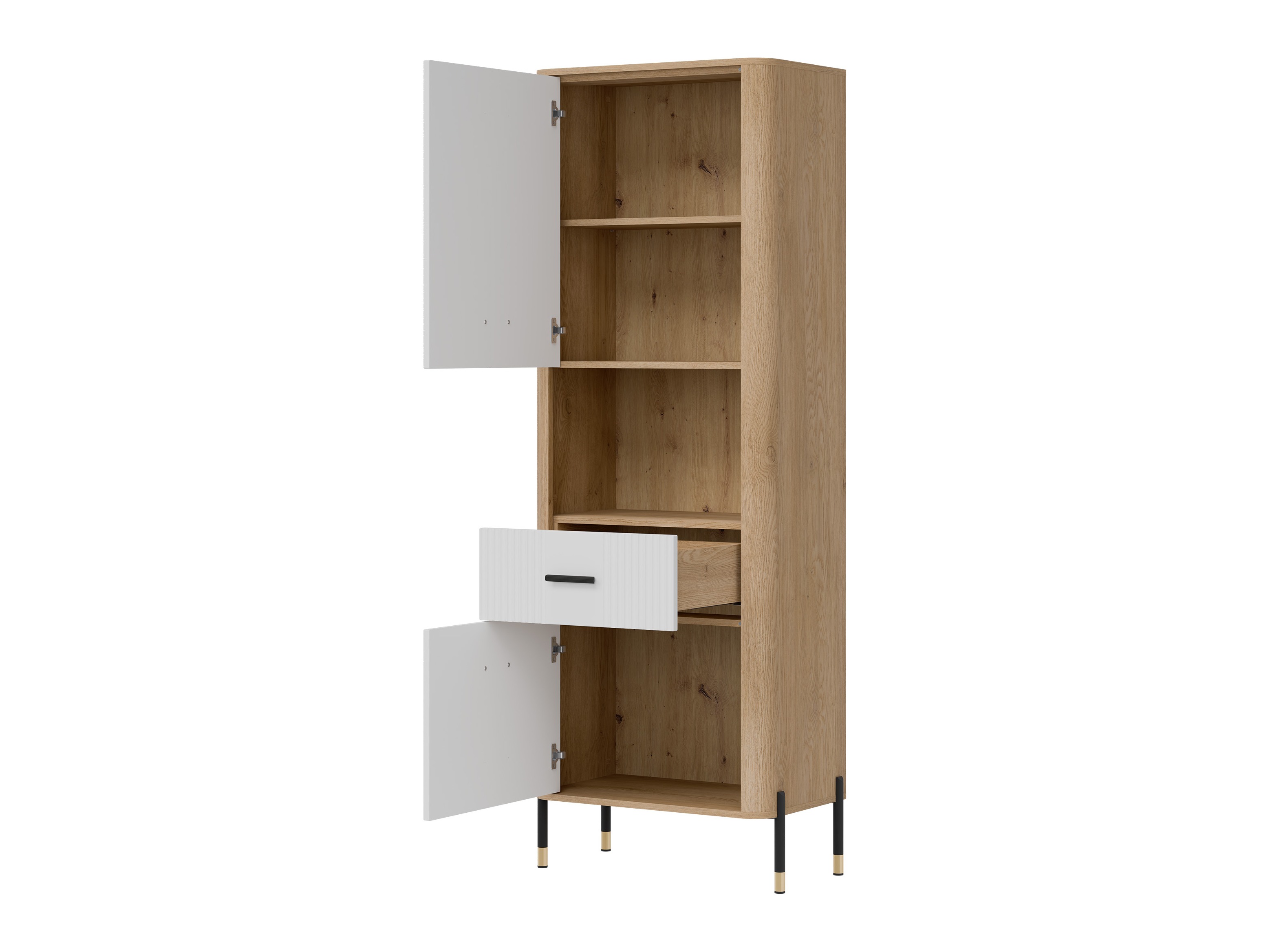 Könyvespolc Flosora 131 (Fehér)