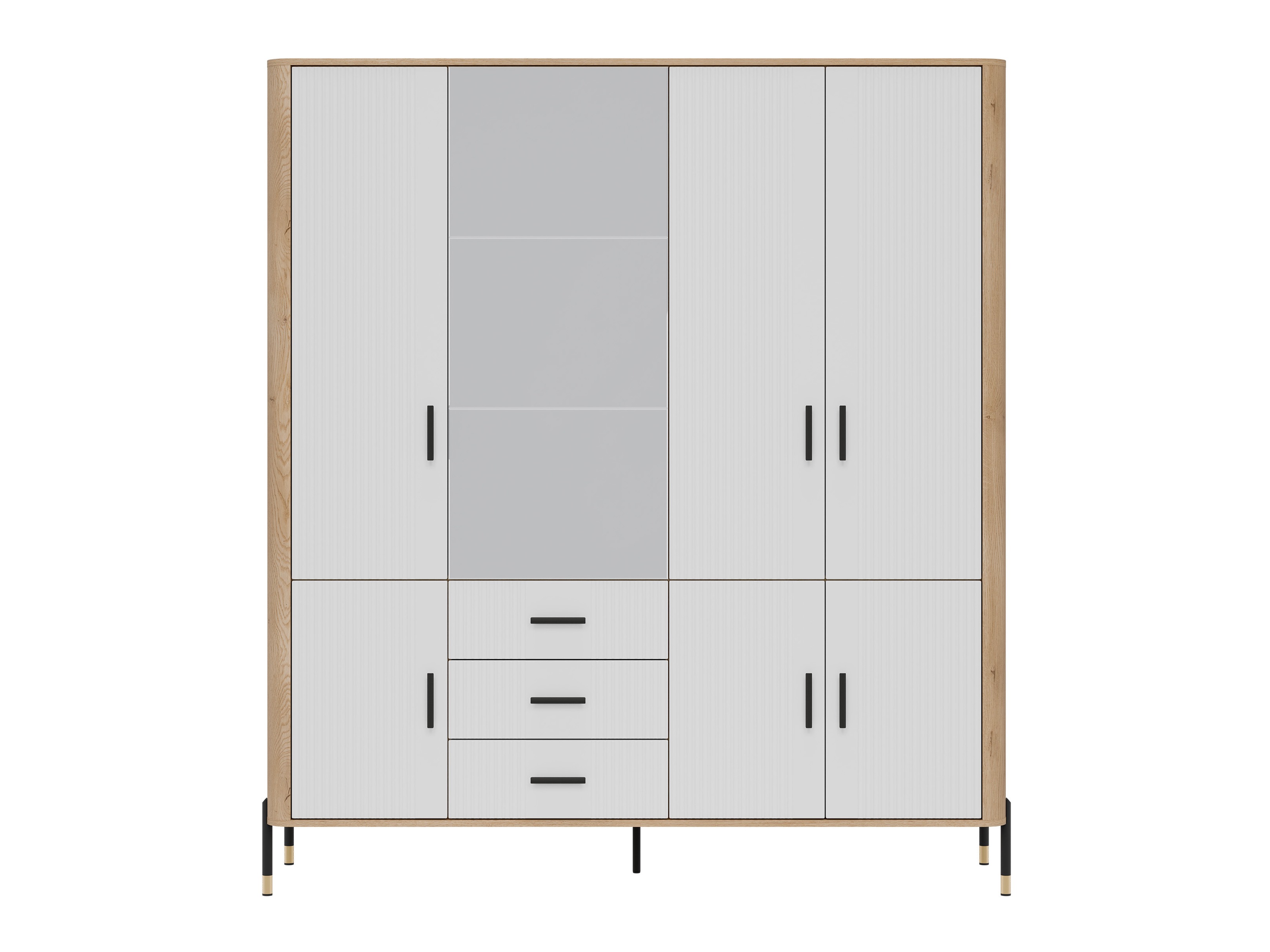 Gardróbszekrény Flosora 135 (Fehér)