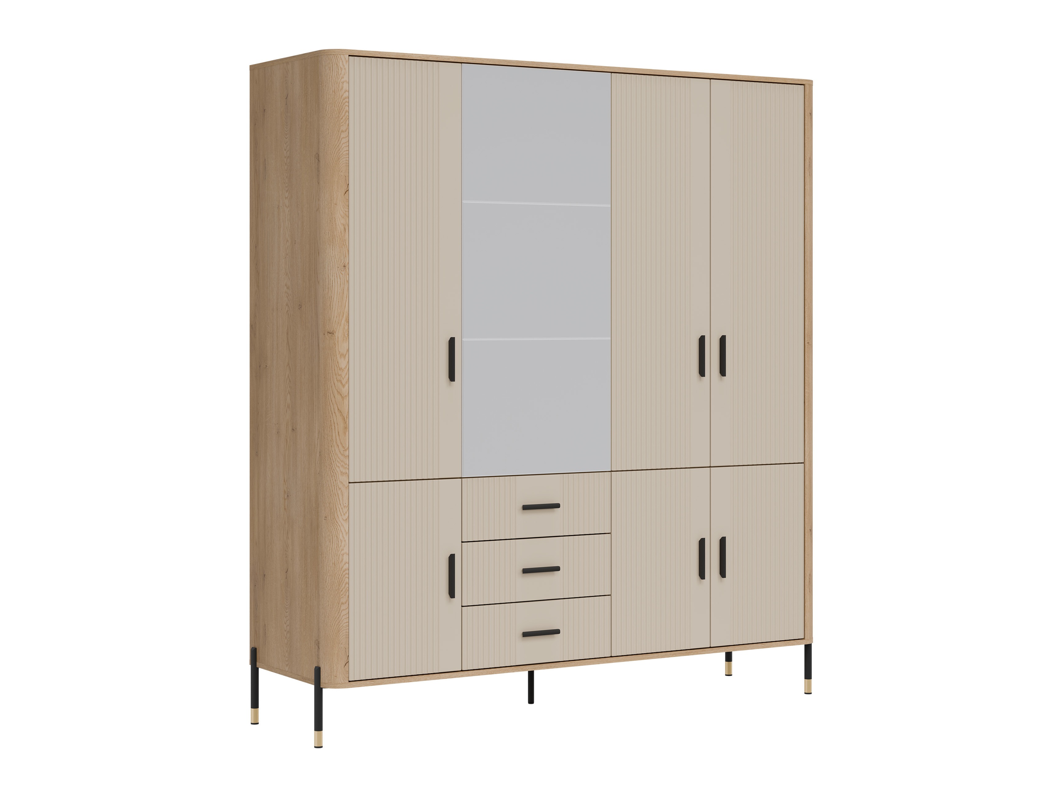 Gardróbszekrény Flosora 135 (Kasmír)