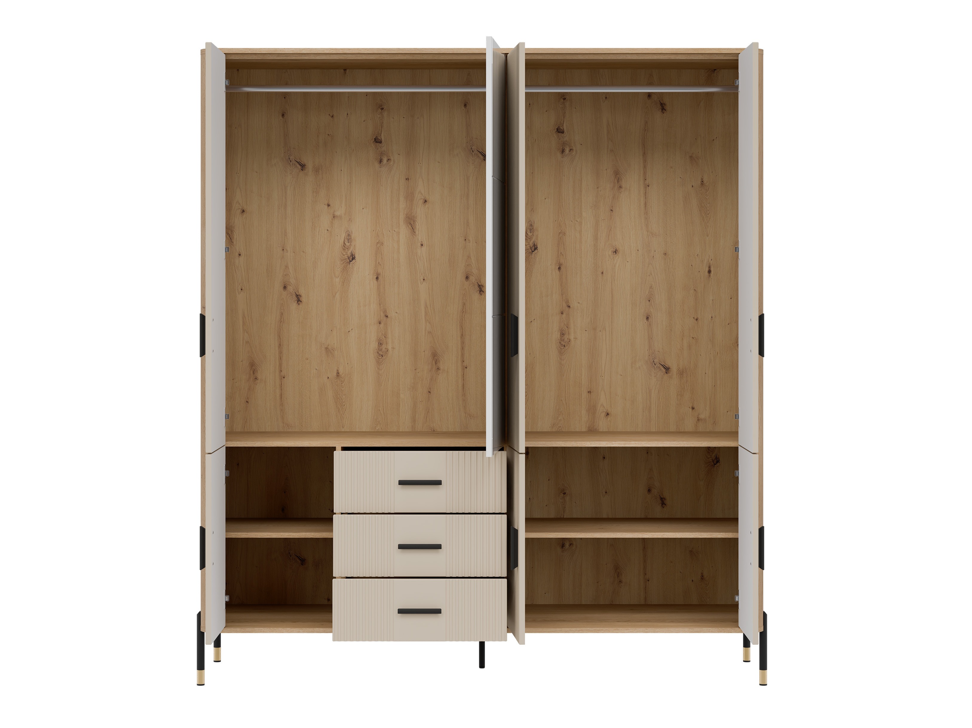 Gardróbszekrény Flosora 135 (Kasmír)