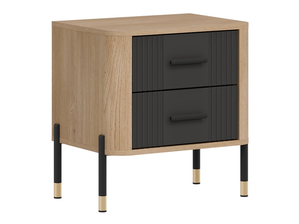 Éjjeliszekrény Flosora 140 (Antracit)