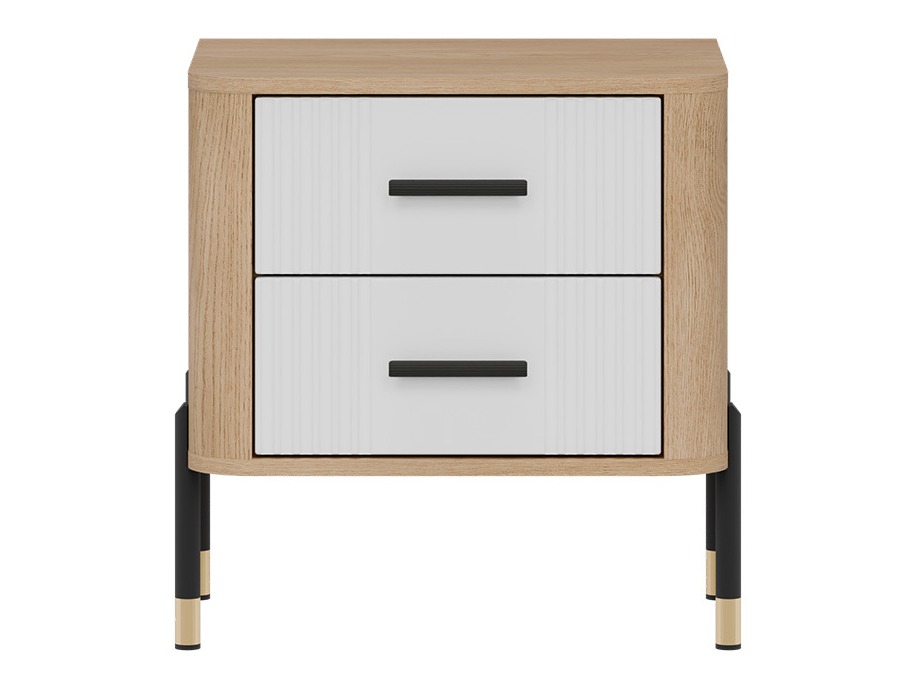 Éjjeliszekrény Flosora 140 (Fehér)