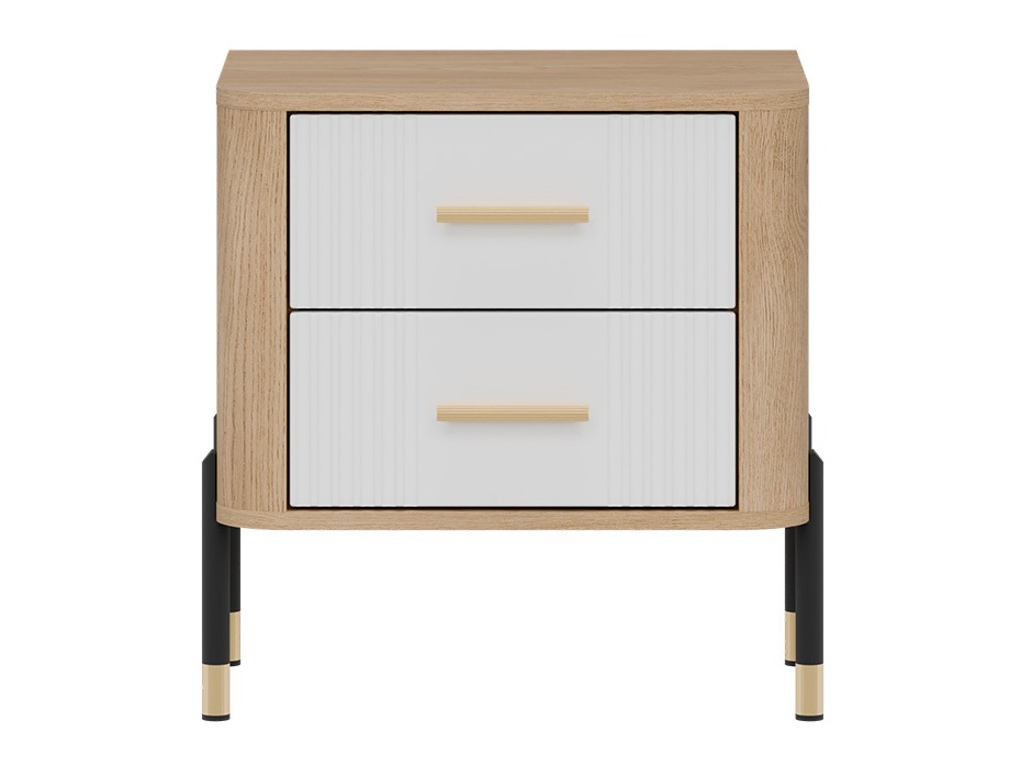 Éjjeliszekrény Flosora 140 (Fehér)