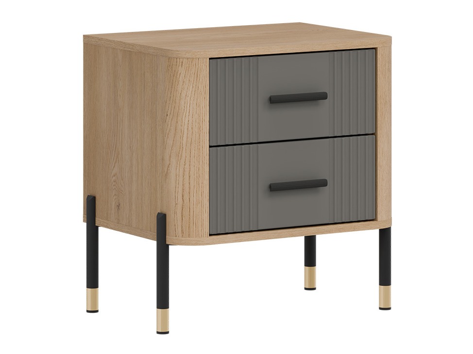 Éjjeliszekrény Flosora 140 (Szürke)