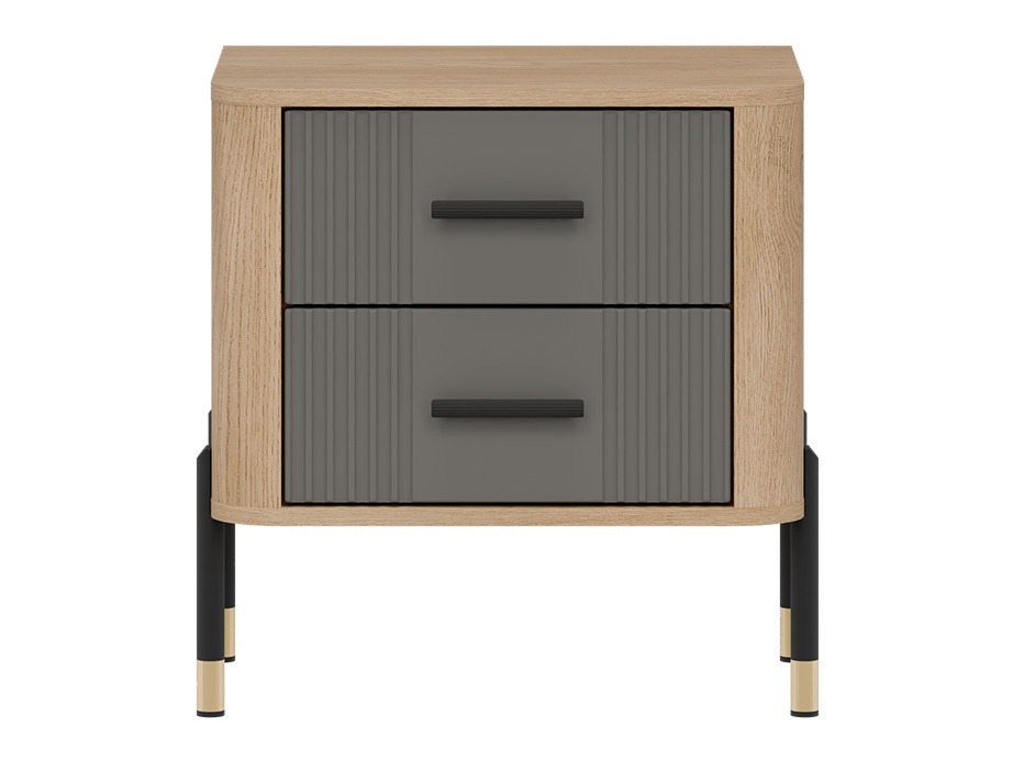 Éjjeliszekrény Flosora 140 (Szürke)