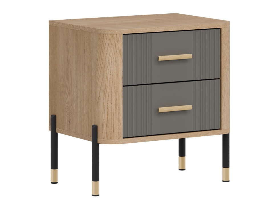 Éjjeliszekrény Flosora 140 (Szürke)