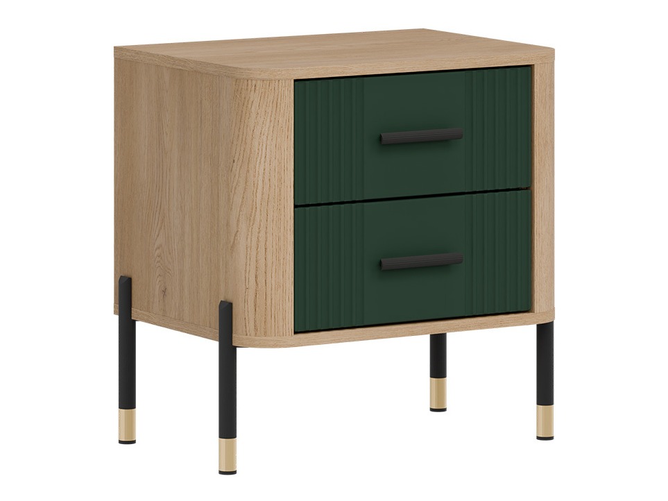 Éjjeliszekrény Flosora 140 (Zöld)