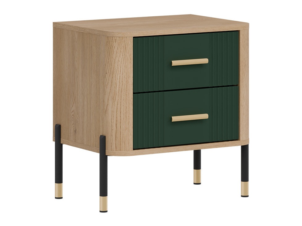 Éjjeliszekrény Flosora 140 (Zöld)