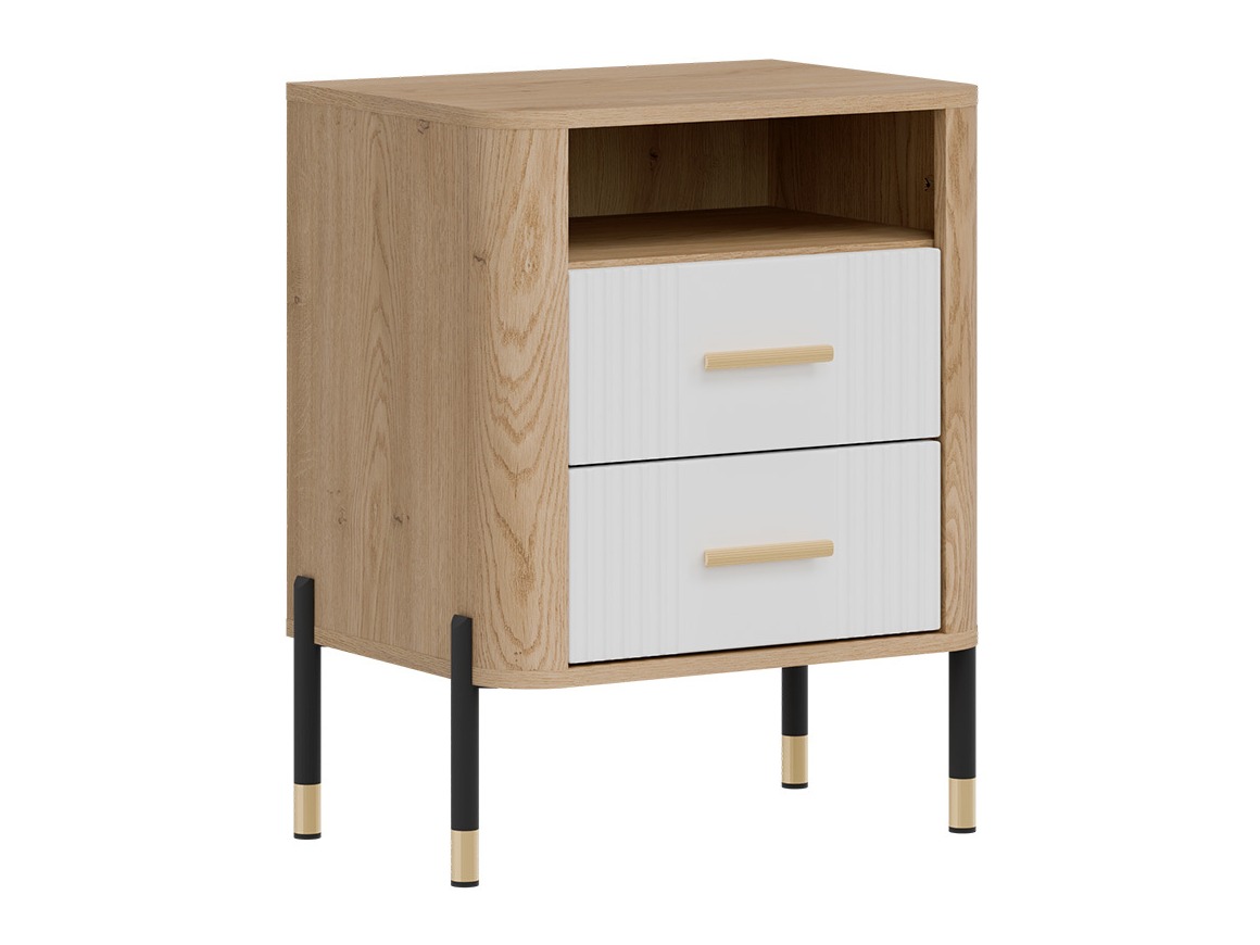 Éjjeliszekrény Flosora 142 (Fehér)