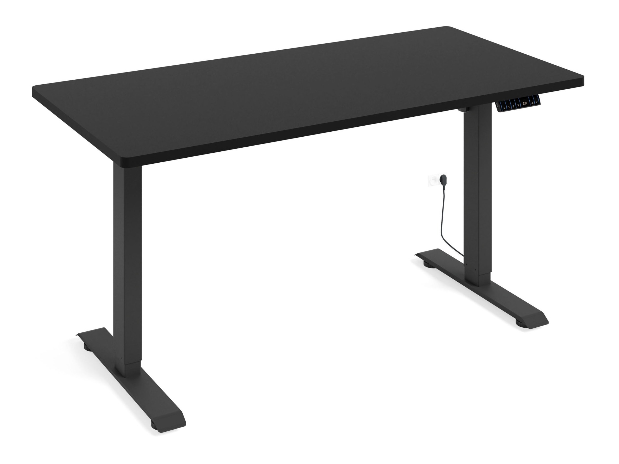 Állítható magasságú íróasztal Buffalo 184 (Fekete)
