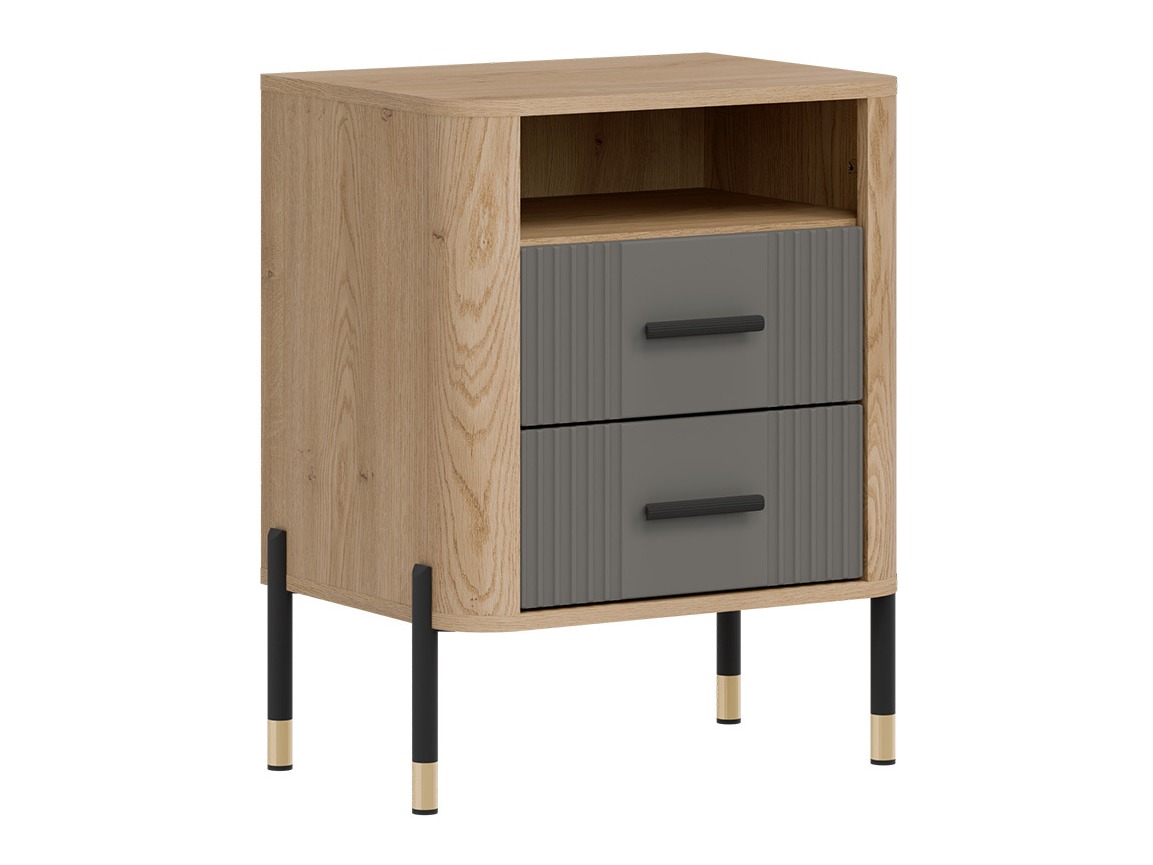 Éjjeliszekrény Flosora 142 (Szürke)