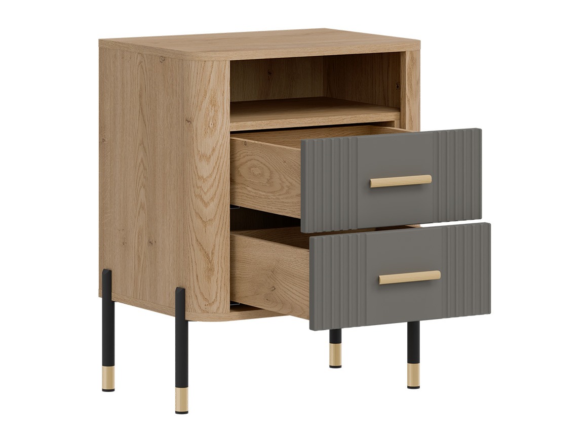 Éjjeliszekrény Flosora 142 (Szürke)