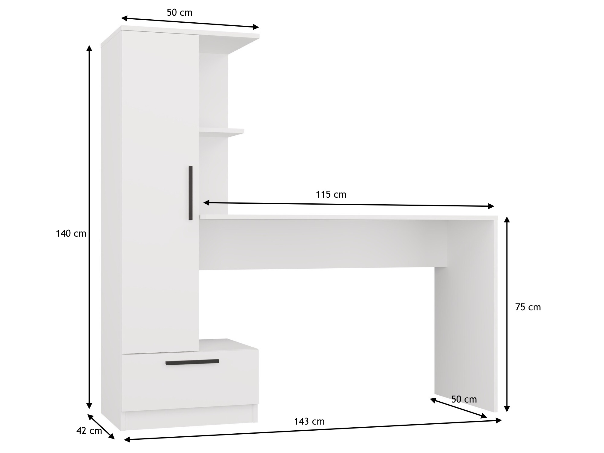 Íróasztal Mandeville 321 (Artisan tölgy)