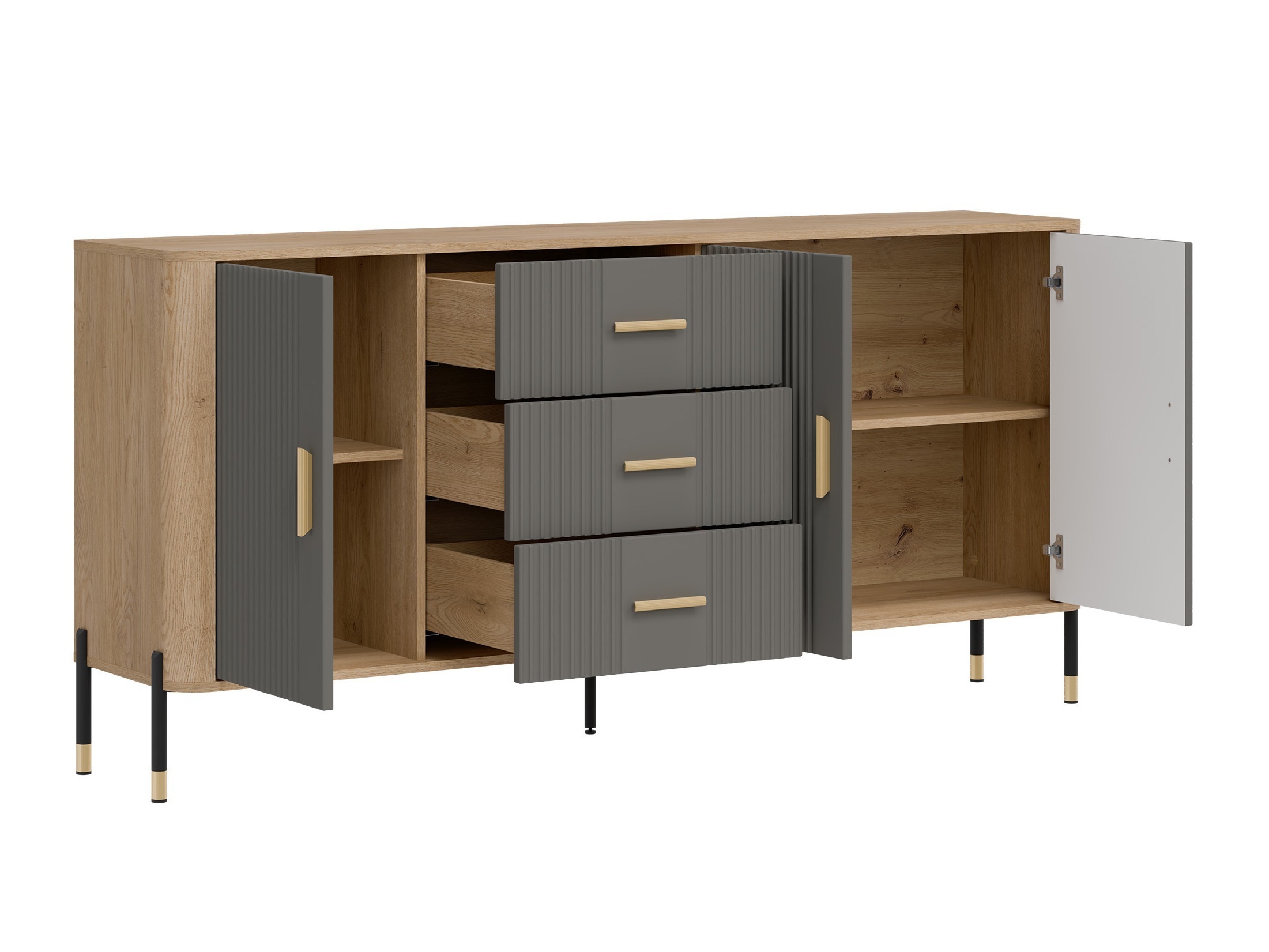 Nappali szett Flosora 147 (Szürke)