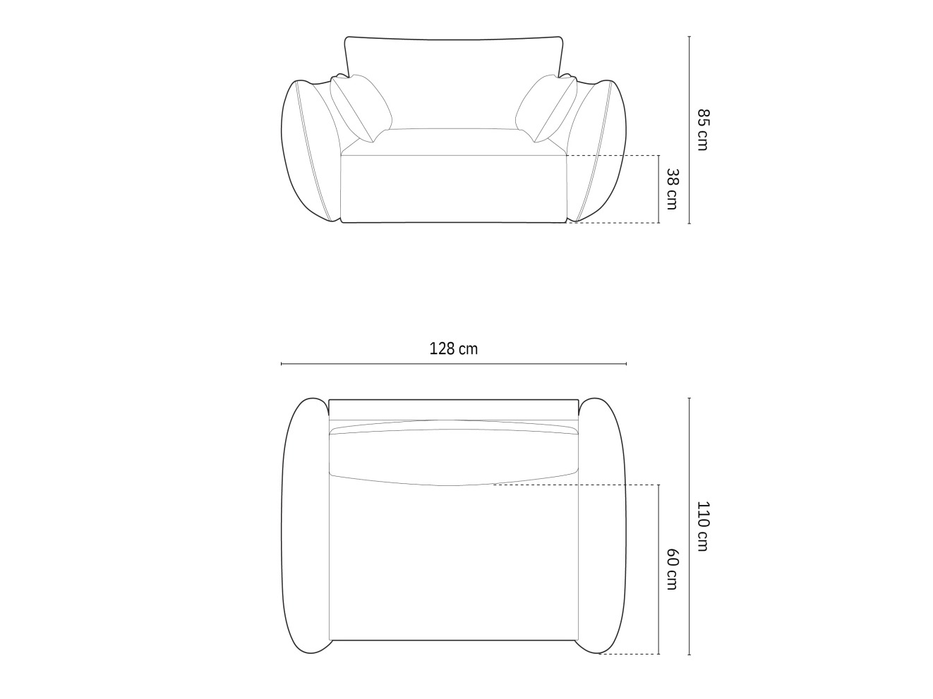 Fotel Belenoe 103 (Bluvel 86)