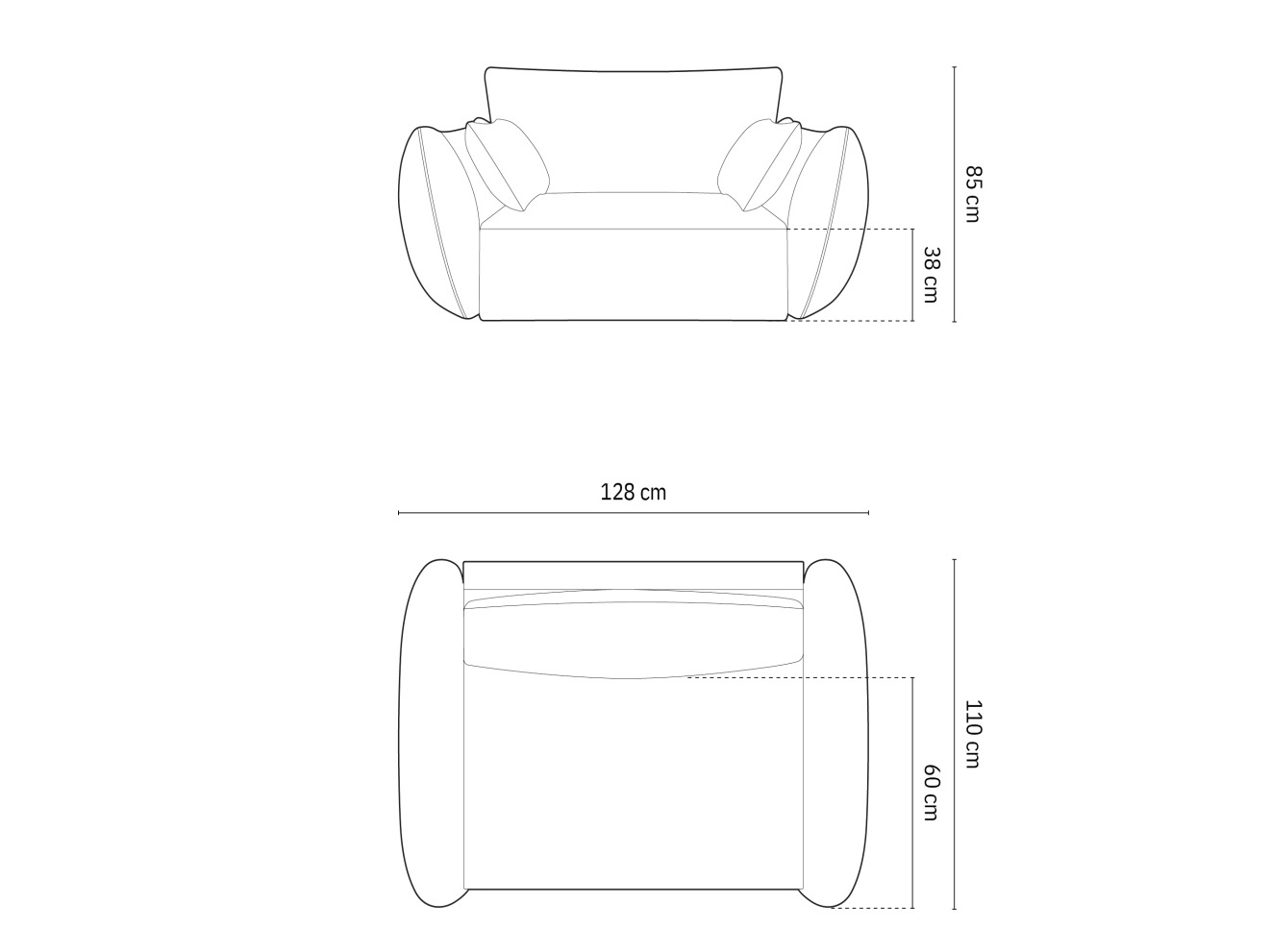Fotel Delflou 103 (Bluvel 22)