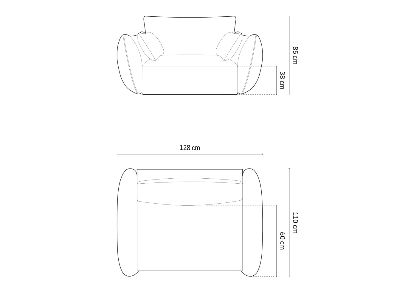 Fotel Delflou 103 (Bluvel 28)