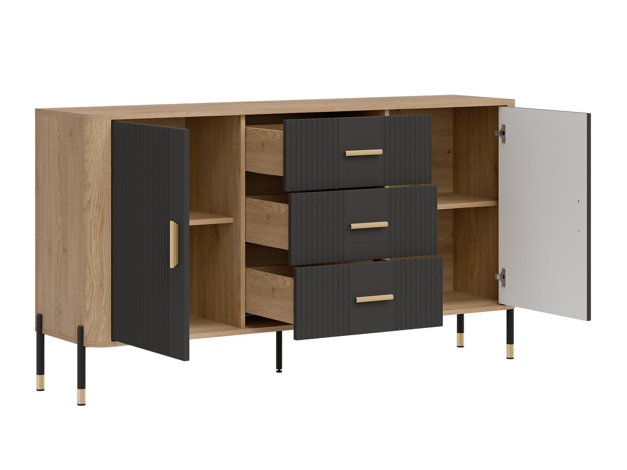 Nappali szett Flosora 148 (Antracit)