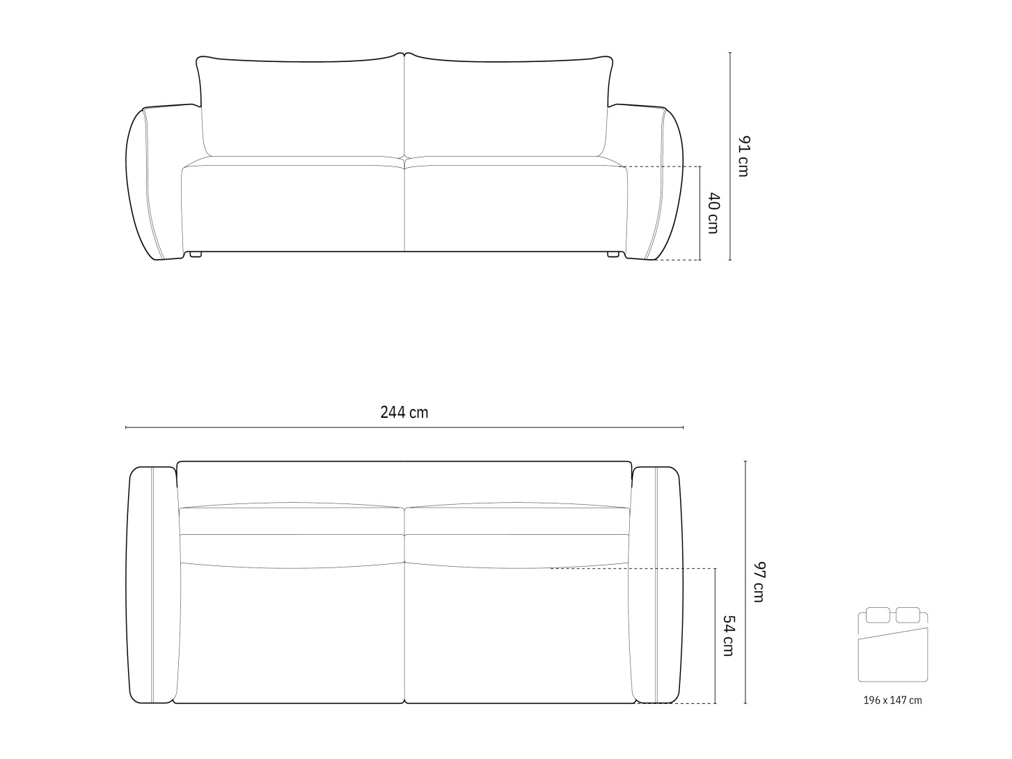 Kanapéágy Delflou 108 (Haga 23)