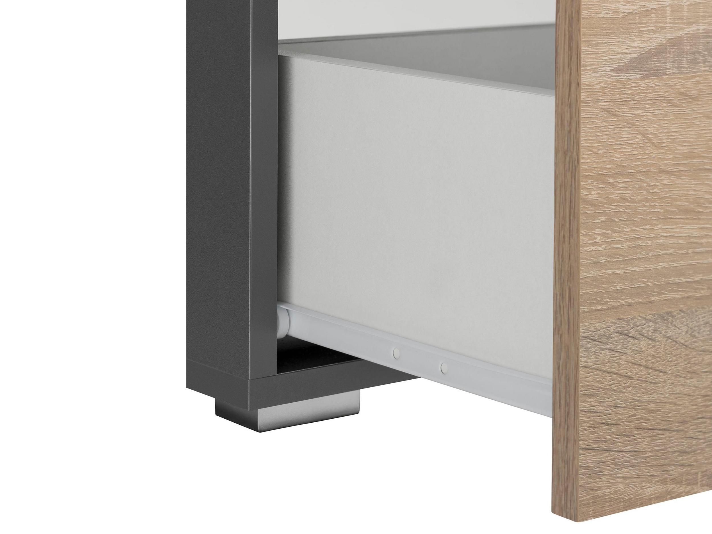 Fürdőszoba garnitúra Soncamu 117 (Antracit + Tölgy)