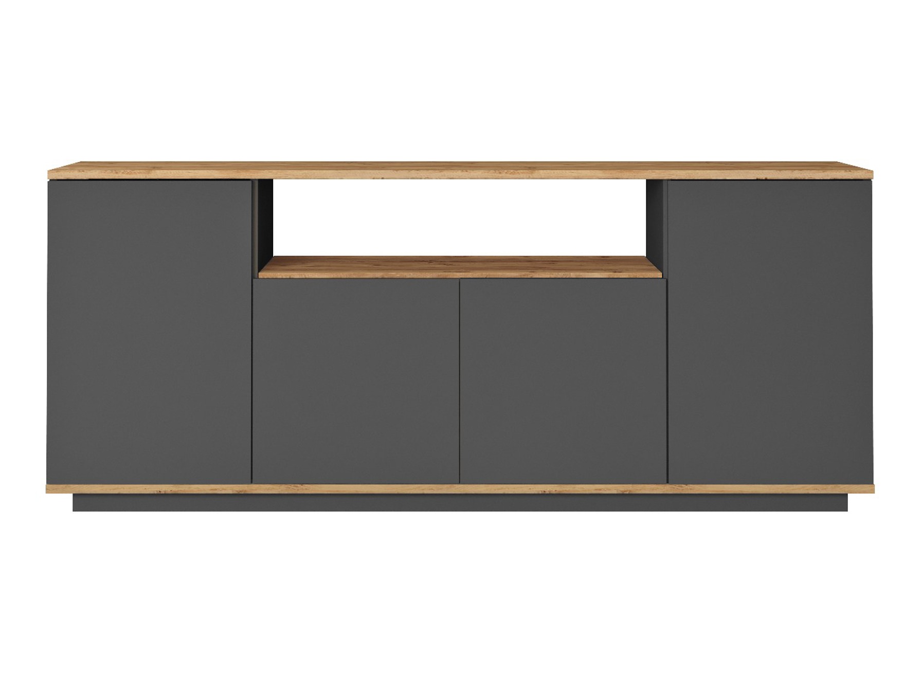 Szekrény Kailua 2660 (Antracit + Fenyő)