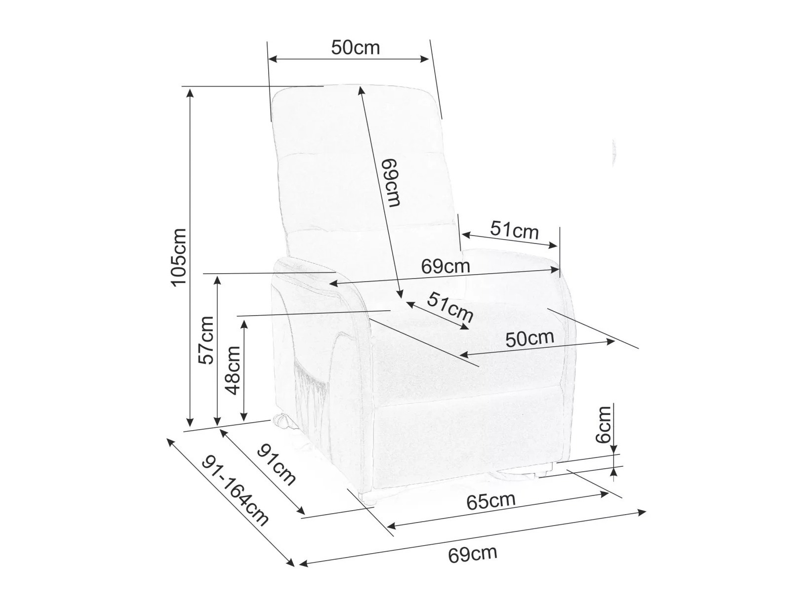 Relax fotelágy Detroit 722 (Krém)