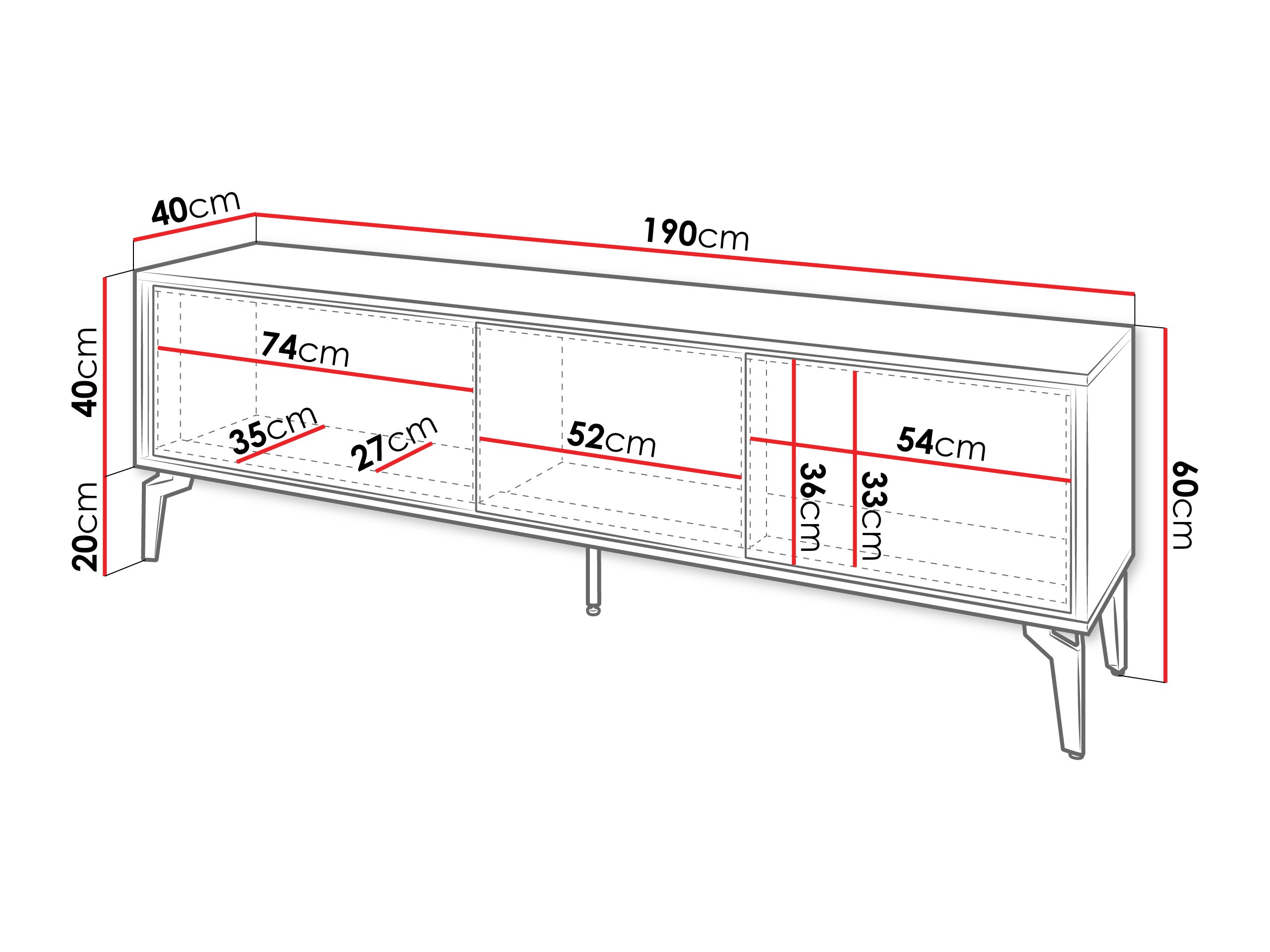 TV-állvány Cornovu 101