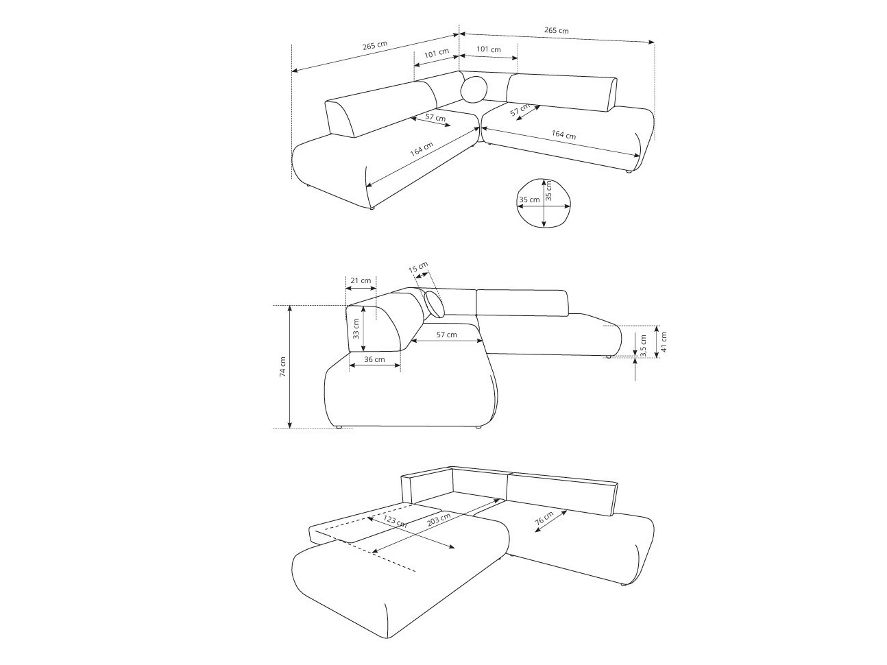 Sarokkanapé Kingston 186 (Vinci 07)