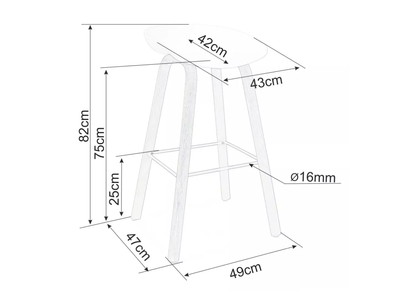Bárszék Detroit 916