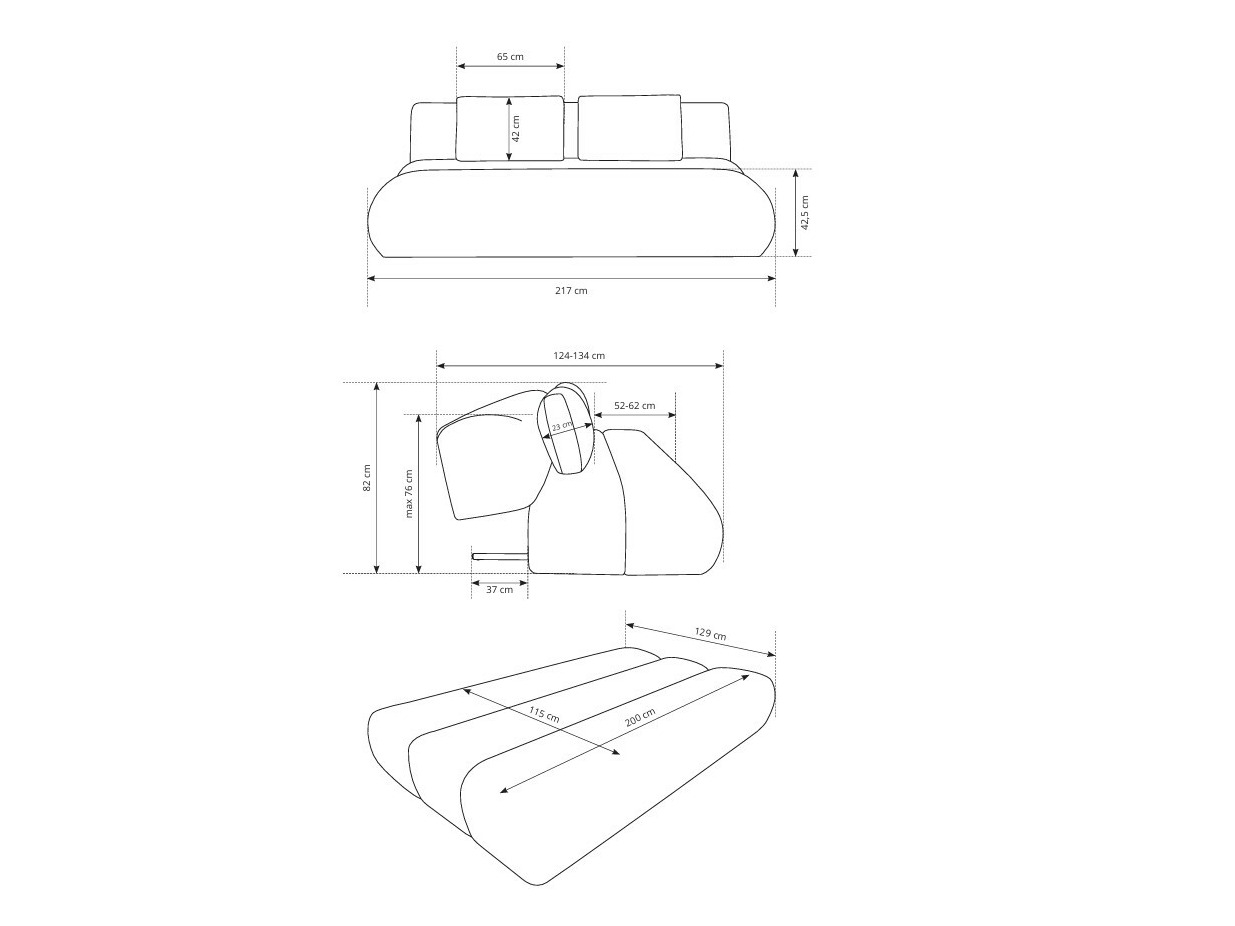 Kanapéágy Kingston 193 (Dot 07)