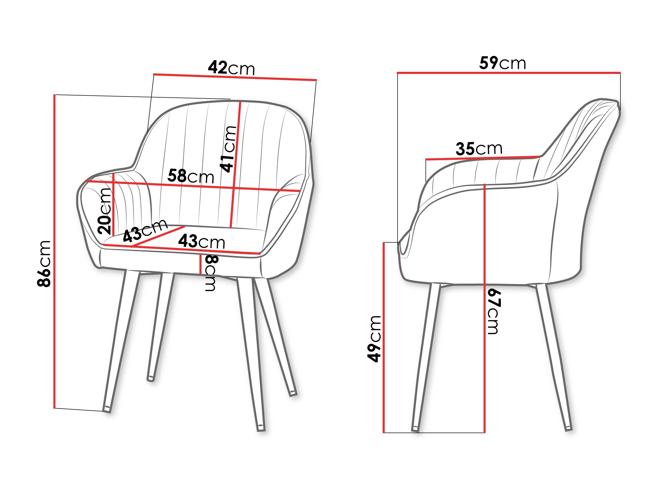 Szék Comfivo Hilaritas VIII (Szürke)