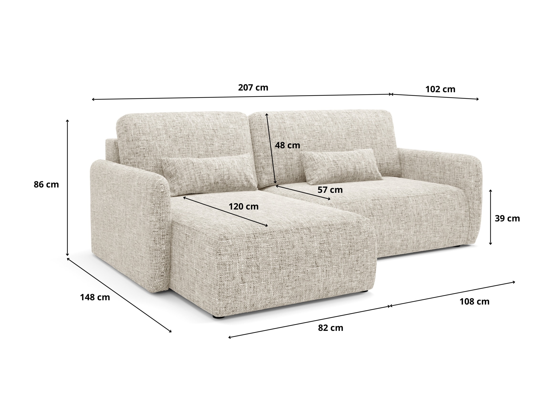 Sarokkanapé Franklin 107 (Imo 25)