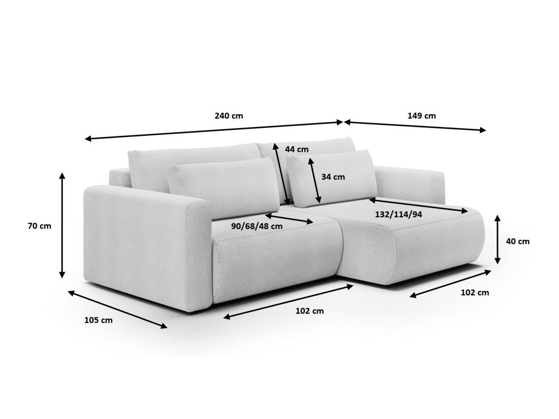 Sarokkanapé Franklin 125 (Curio 09)