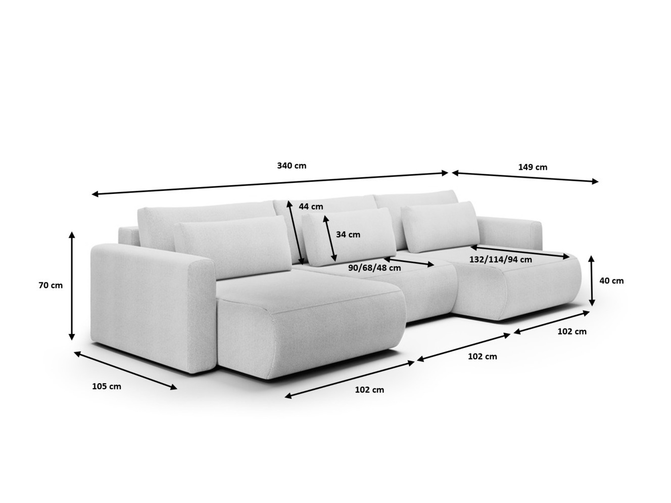 Sarokkanapé Franklin 126 (Curio 78)