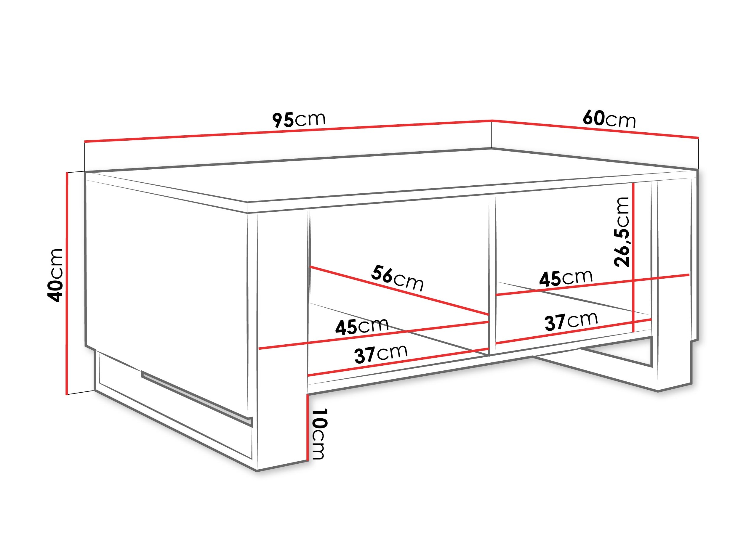 Dohányzóasztal Comfivo Vestora