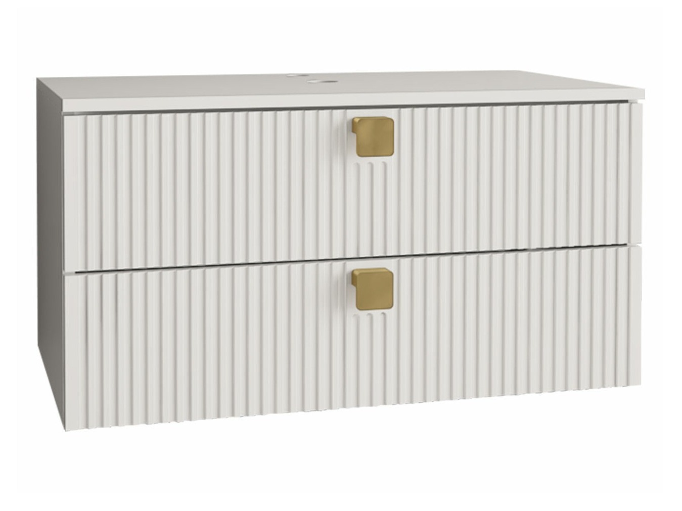 Fali szekrény mosdónak Panium (Fehér)