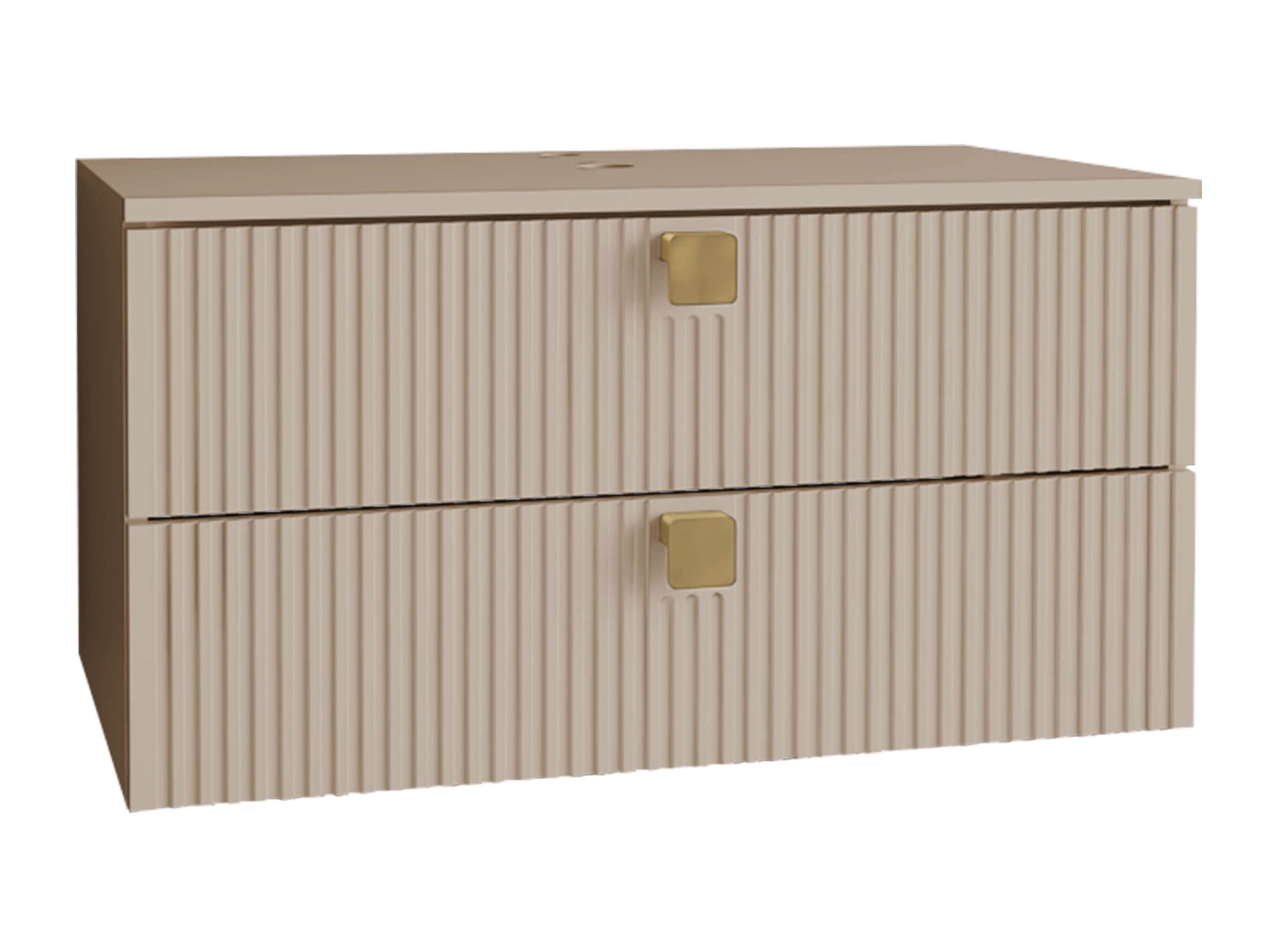 Fali szekrény mosdónak Panium (Világosbarna)