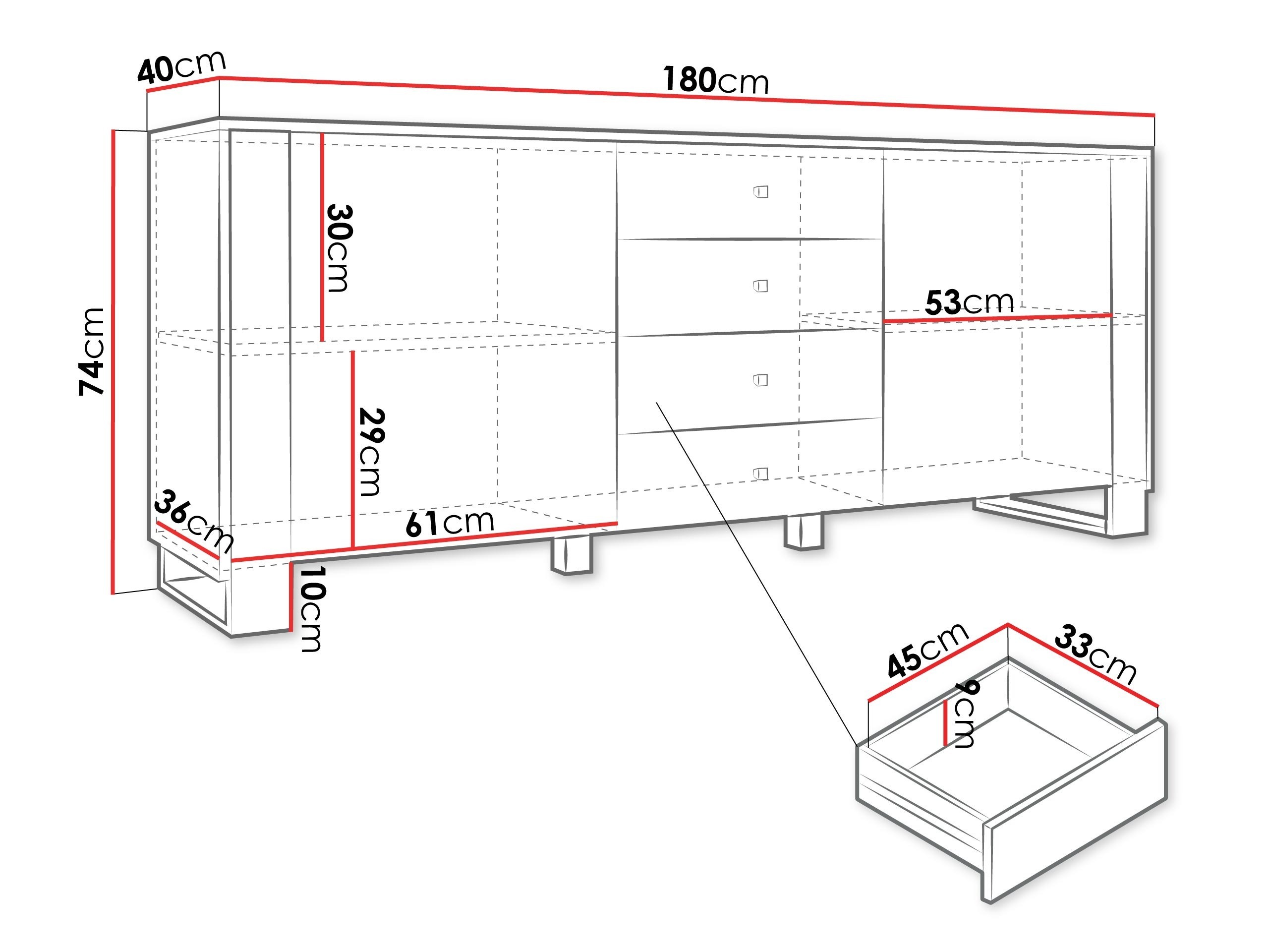 Komód Comfivo Vestora 100