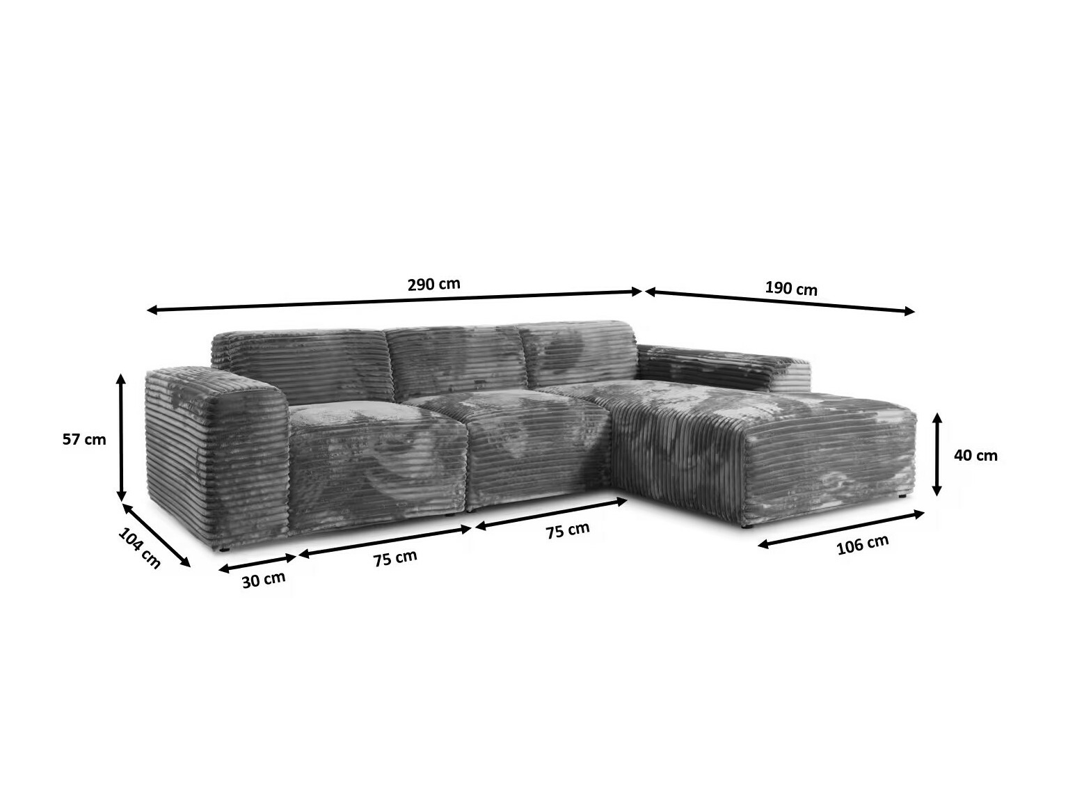 Sarokkanapé Franklin 137 (Tilia 90)