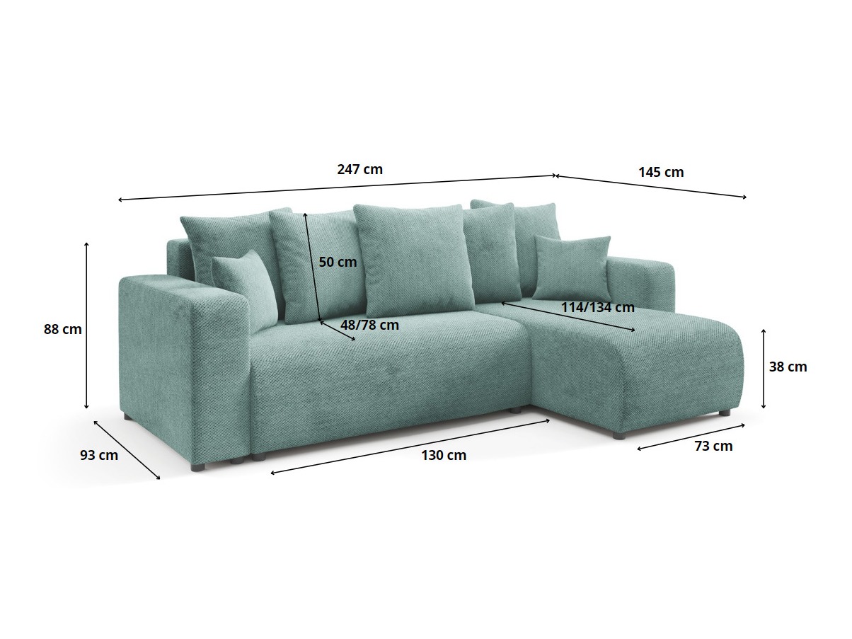 Sarokkanapé Franklin 146 (Onega 02)