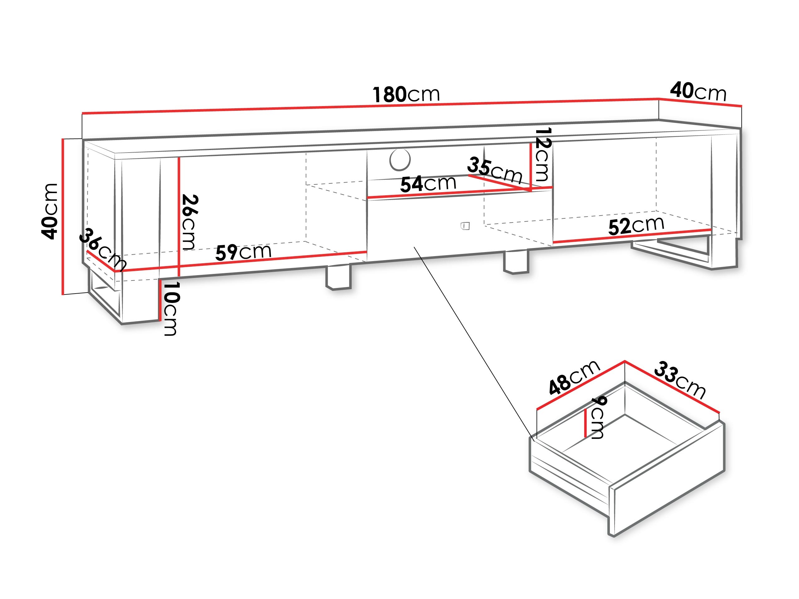 TV-állvány Comfivo Vestora