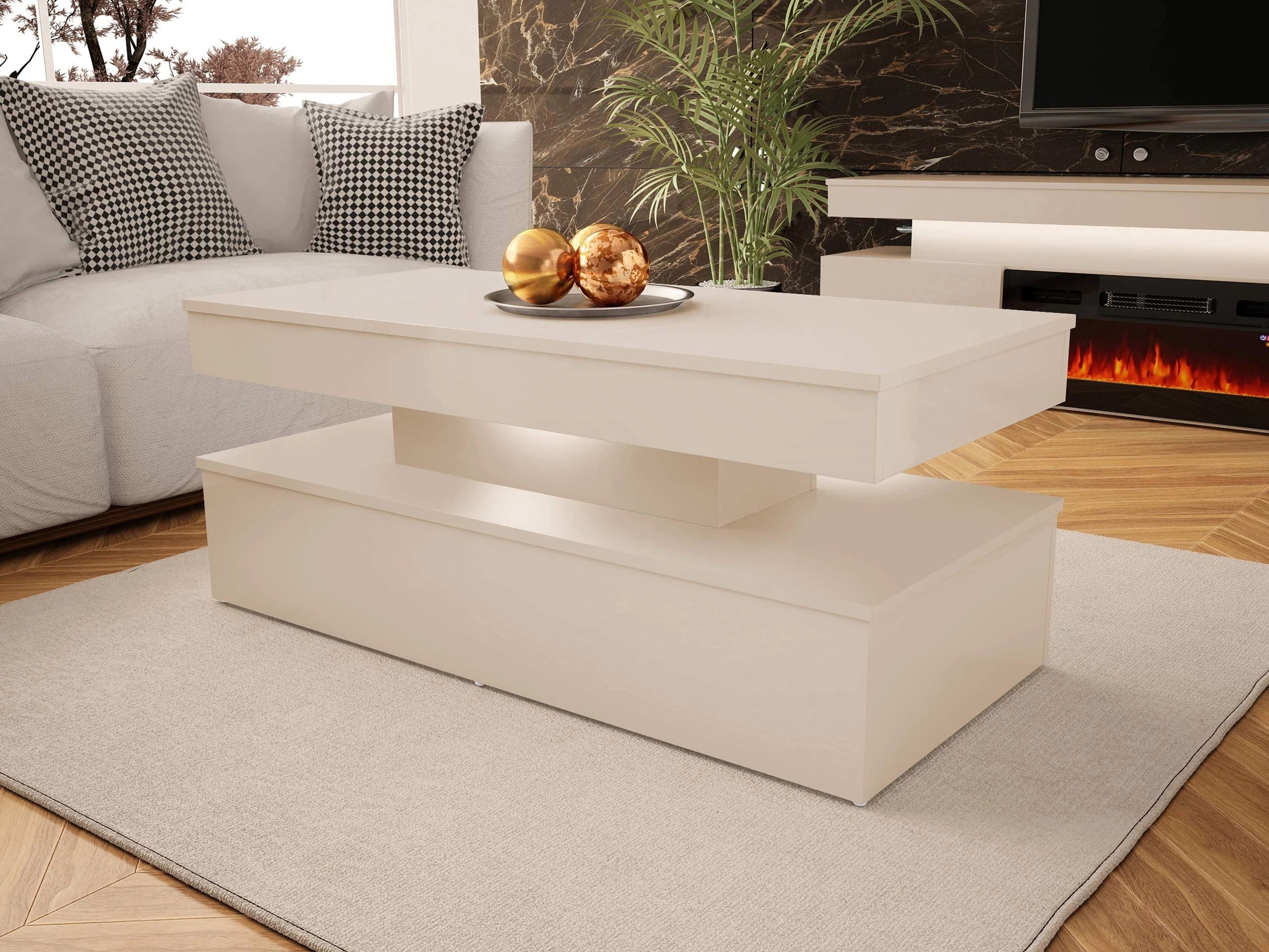 Dohányzóasztal Monfero 100 (Világosbarna)