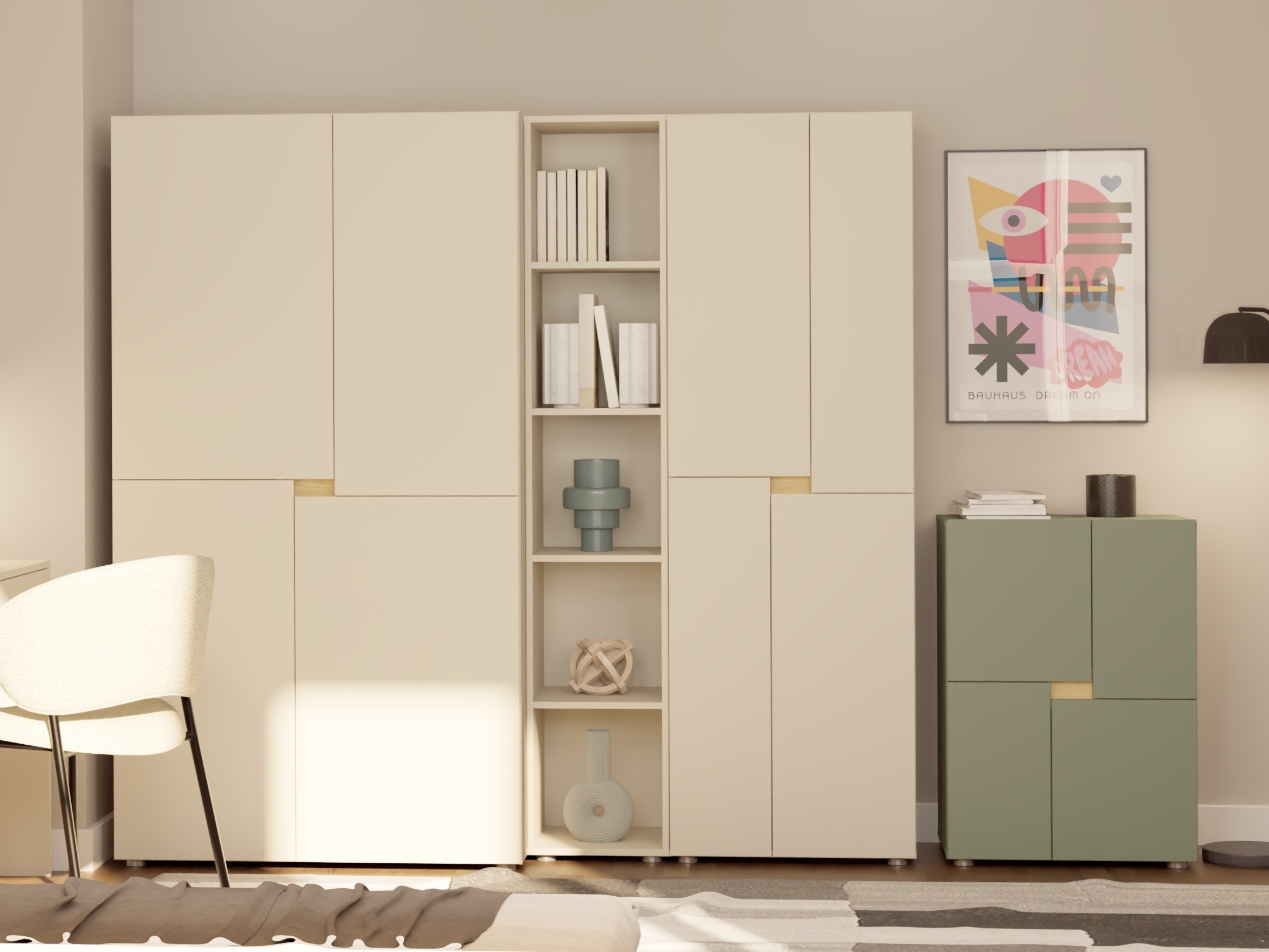 Szekrény Mavdori 100 (Zöld)