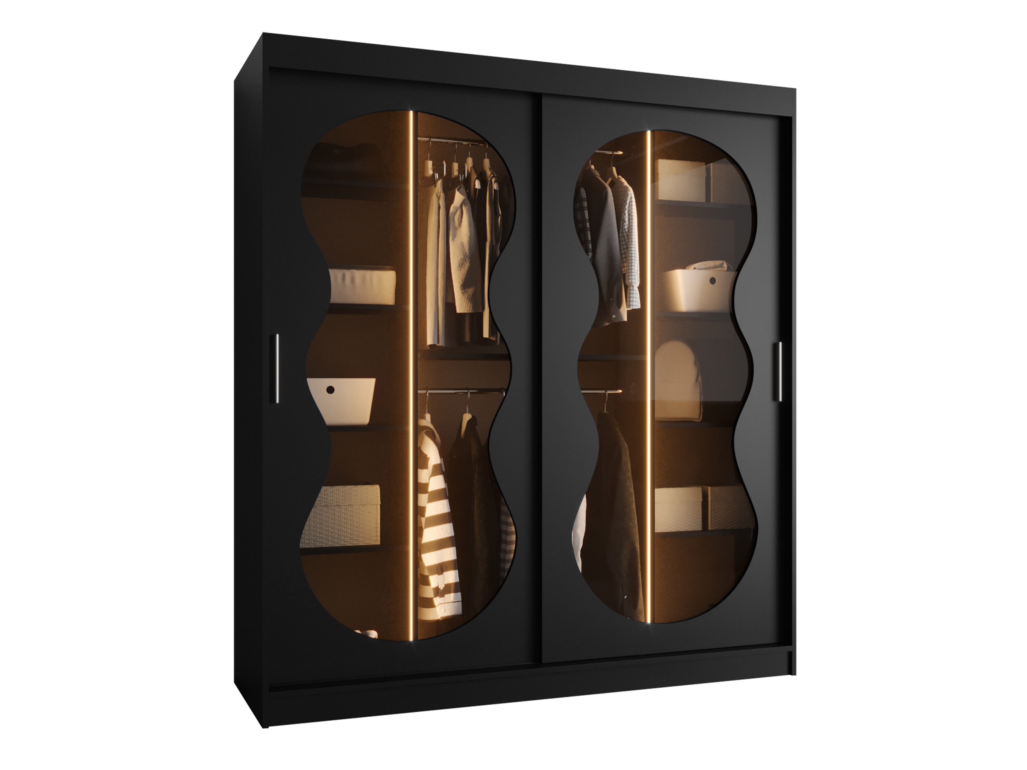 Gardróbszekrény Hartford 530 (Fekete)