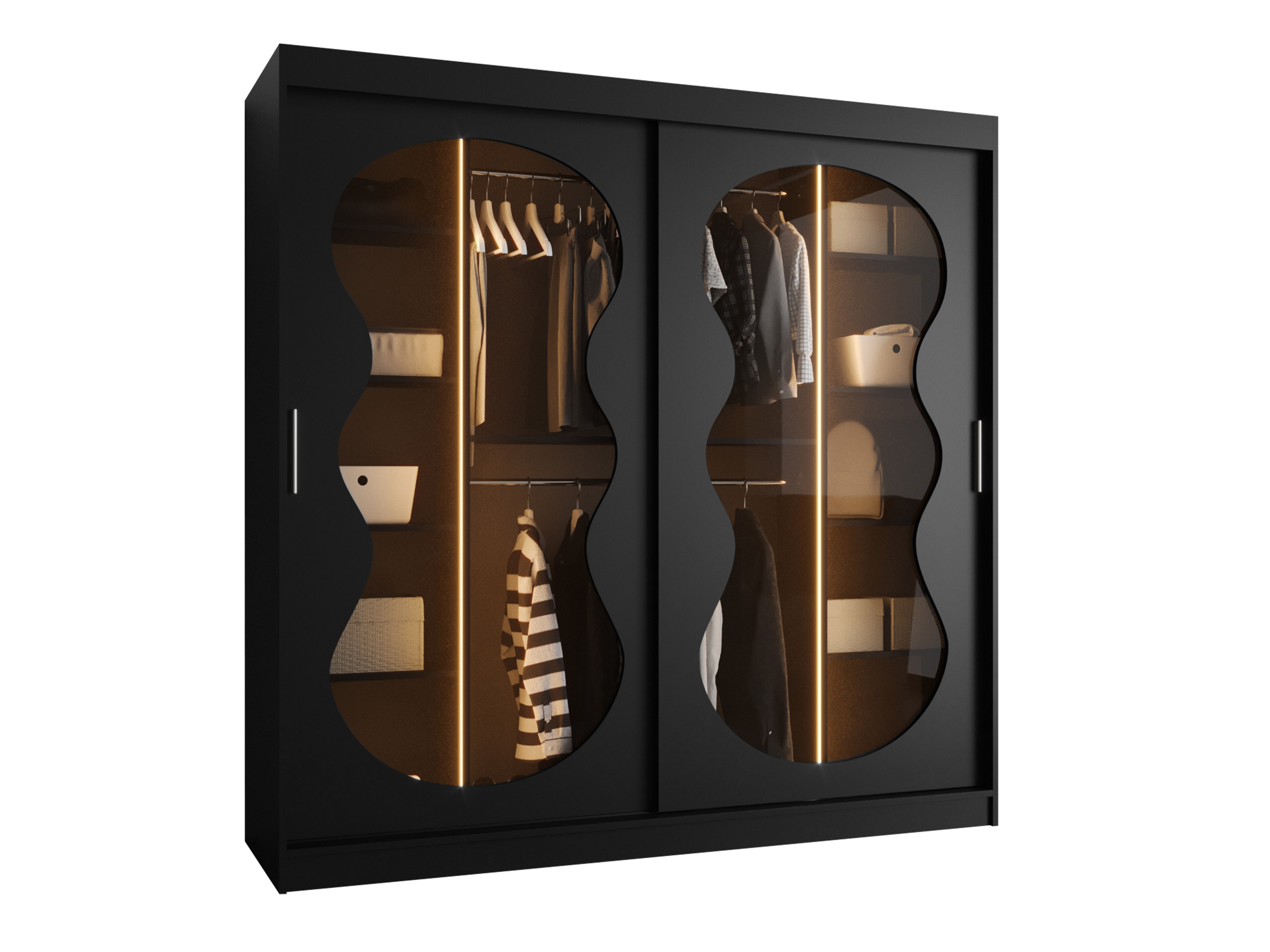 Gardróbszekrény Hartford 532 (Fekete)